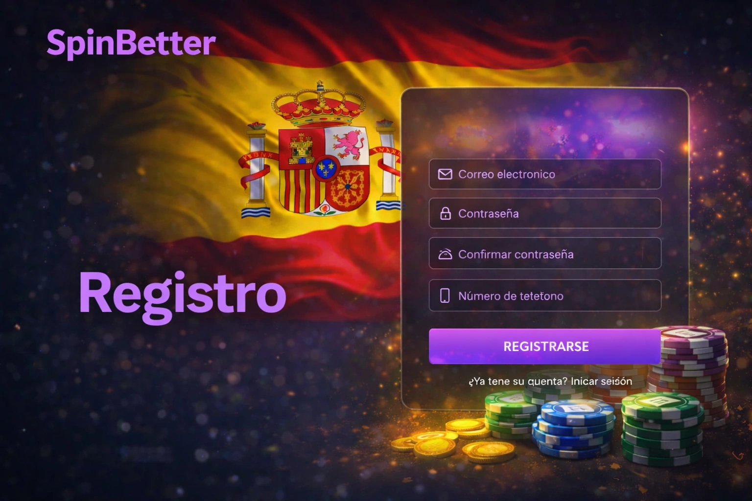 spinbetter registro