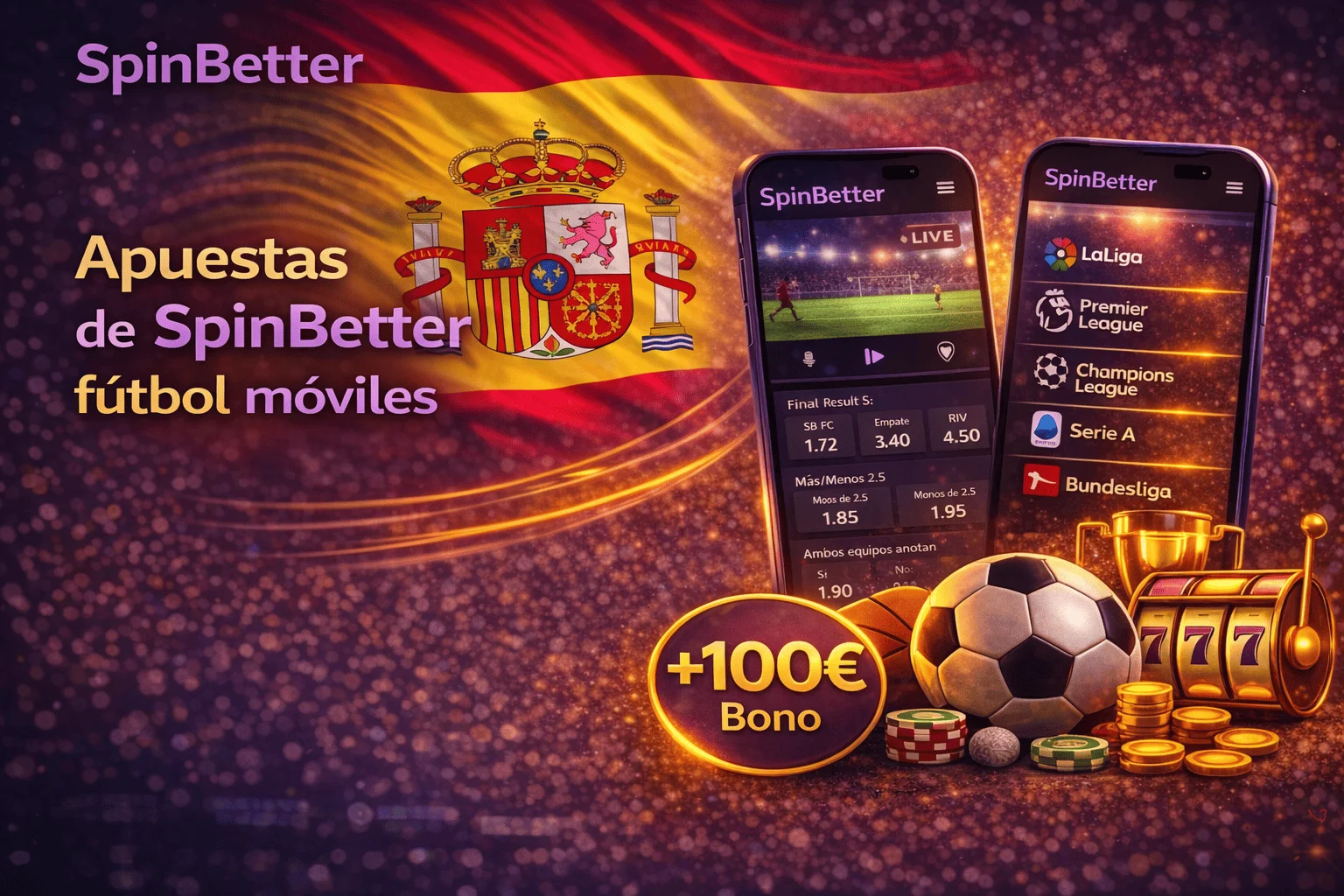 Apuestas de SpinBetter fútbol móviles