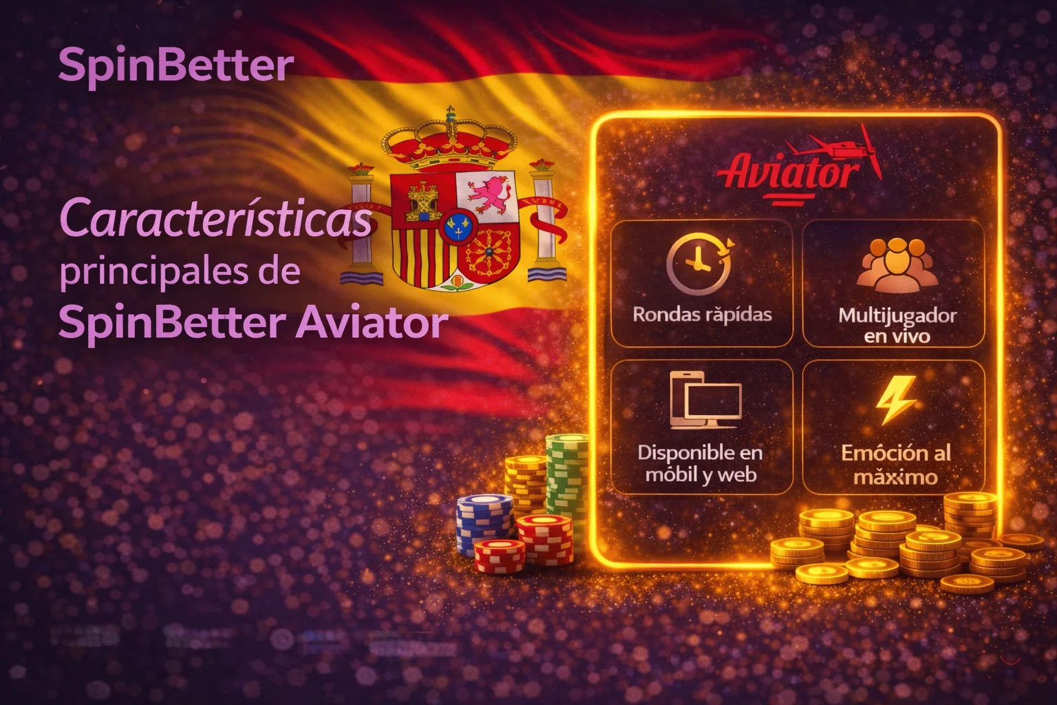 Características principales de SpinBetter Aviator