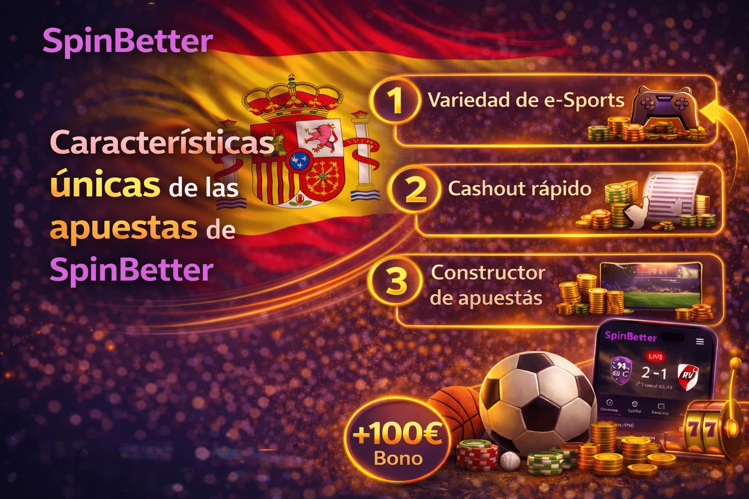 Características únicas de las apuestas de SpinBetter