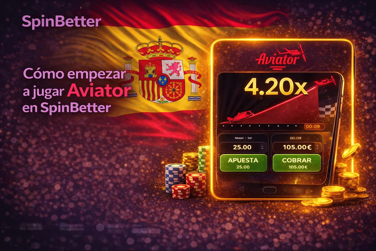 Cómo empezar a jugar Aviator en SpinBetter