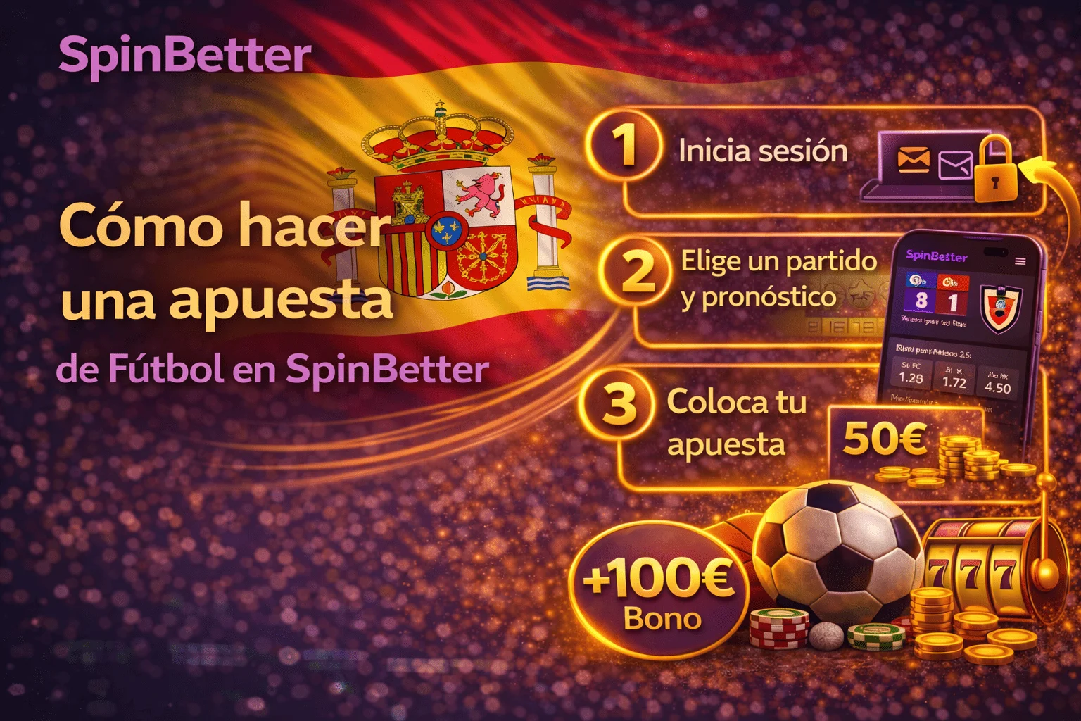 Cómo hacer una apuesta de fútbol en SpinBetter