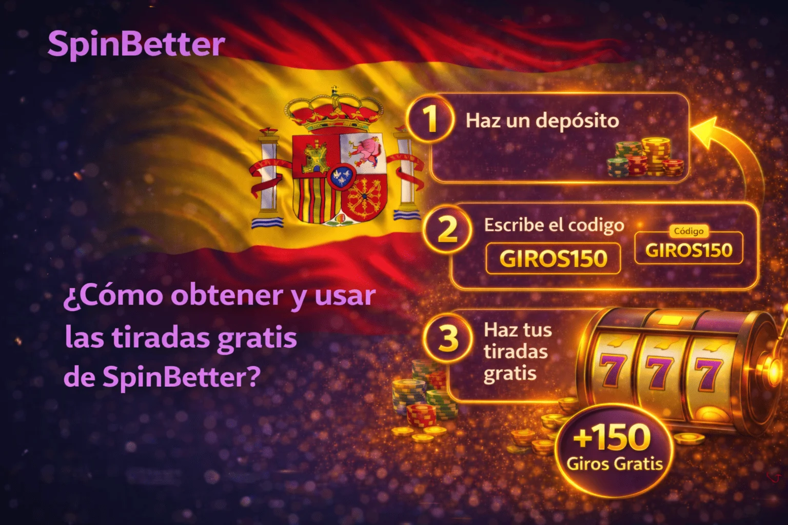 Cómo obtener y usar las tiradas gratis de SpinBetter