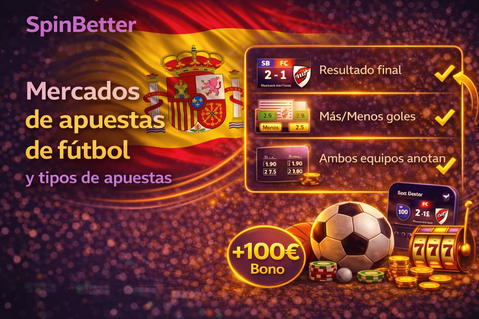 Mercados de apuestas de fútbol y tipos de apuestas