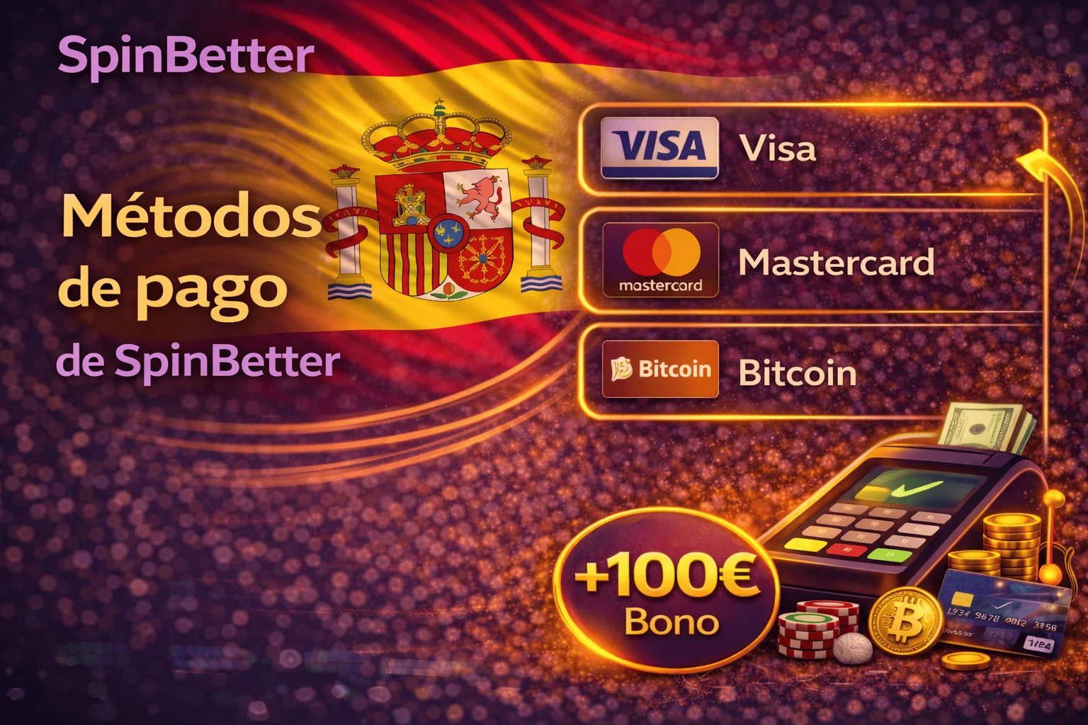 Métodos de pago de SpinBetter populares