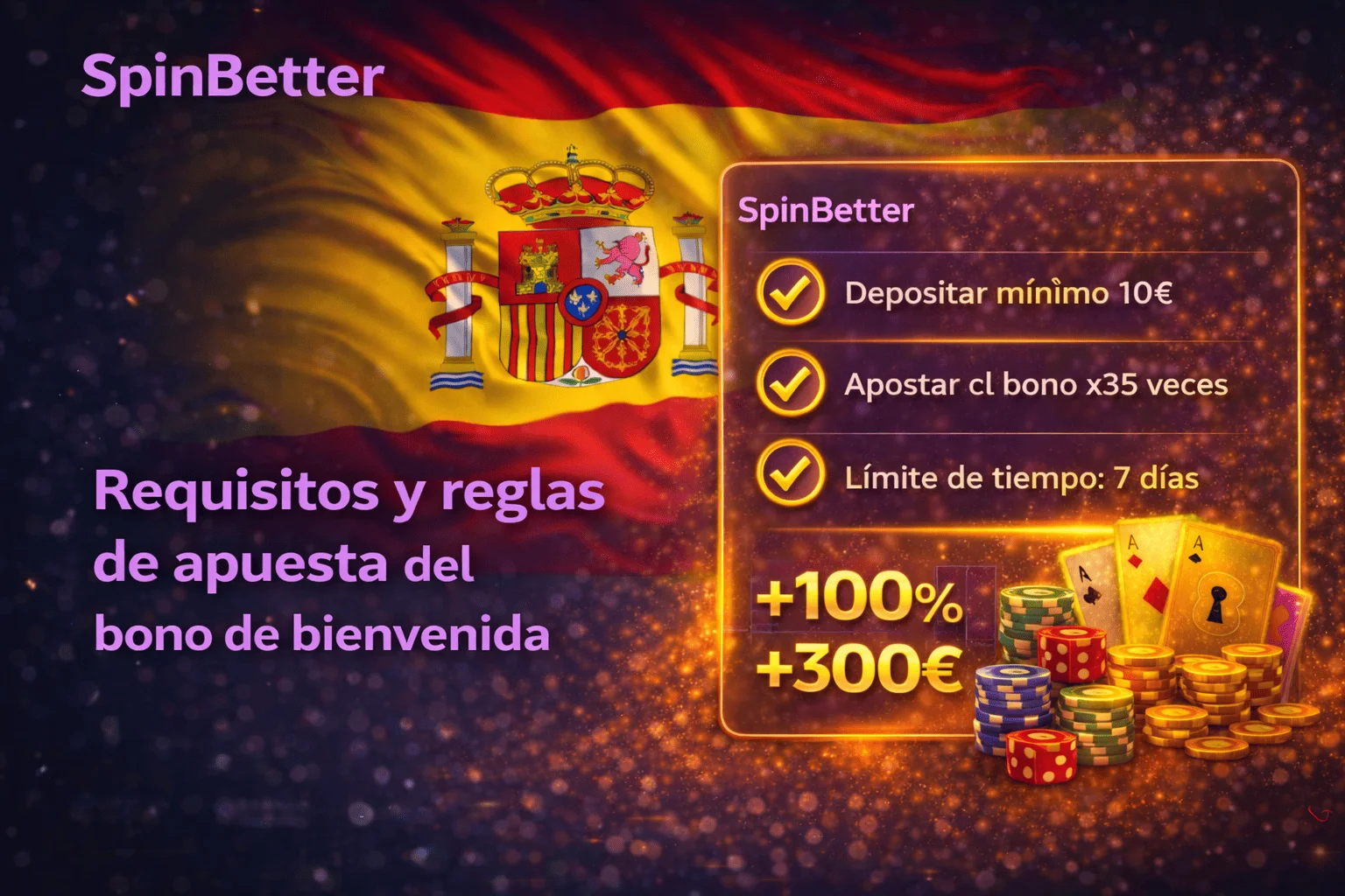 ómo reclamar el bono de bienvenida de SpinBetter