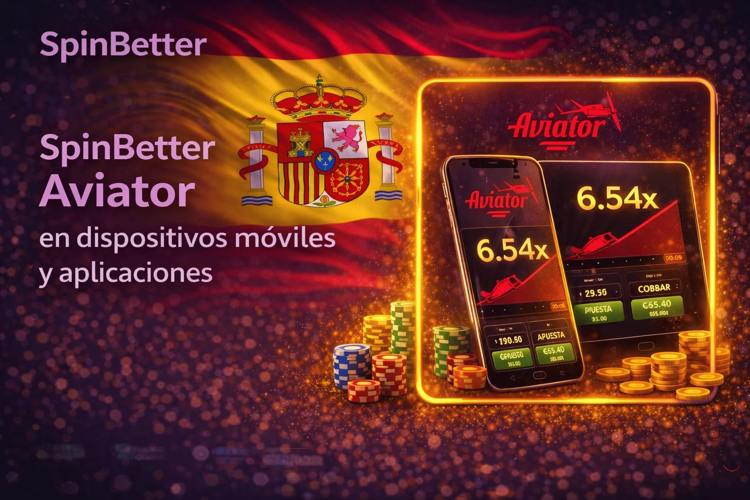 SpinBetter Aviator en dispositivos móviles y aplicaciones